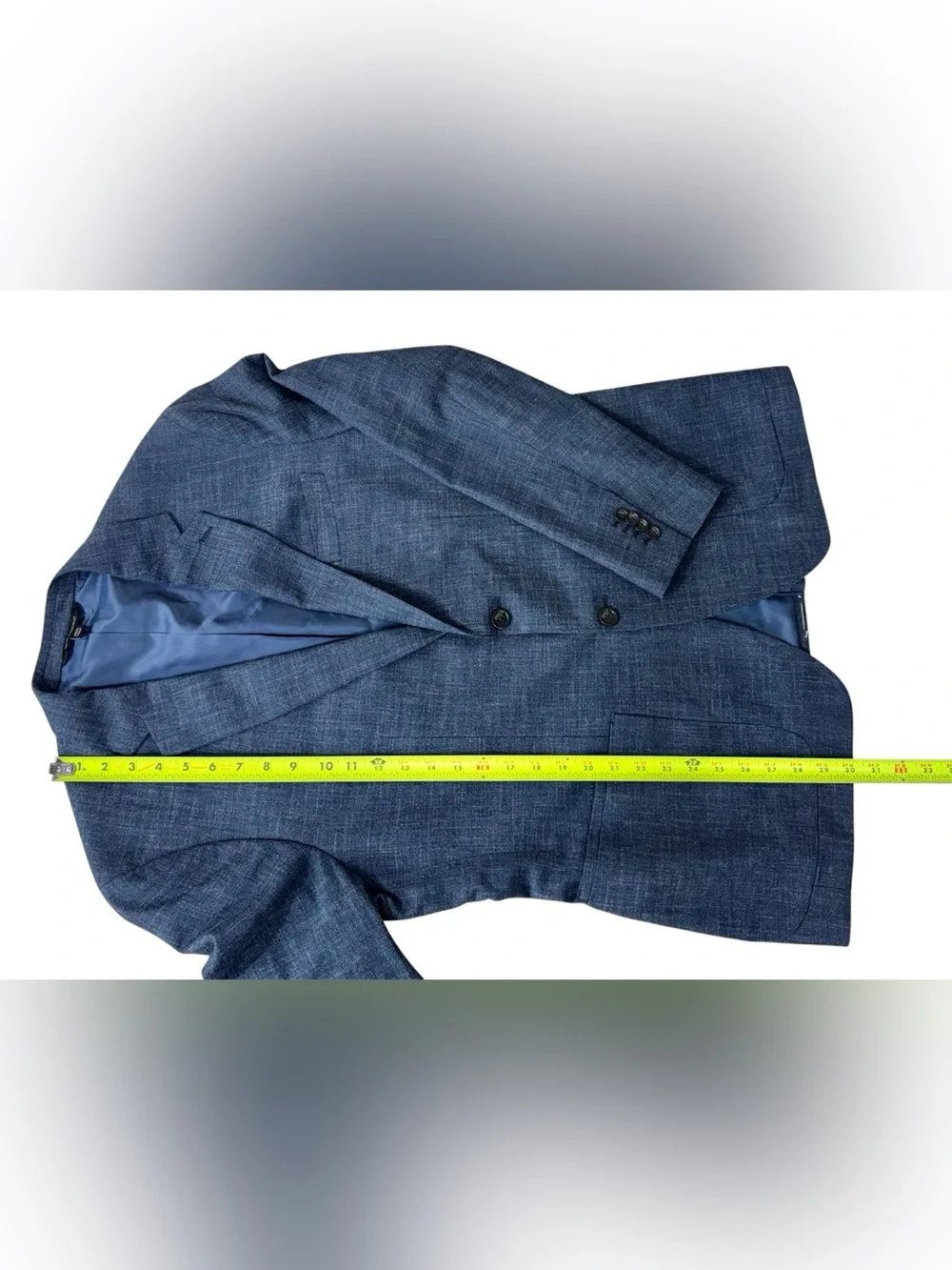 Banana Republic Men’s 42R Blue Slim Stretch Cotton Blazer Jacket Sport Coat